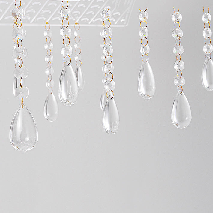 Modern Single Golden Kitchen Island Lighting LED Ceiling Light with Crystal