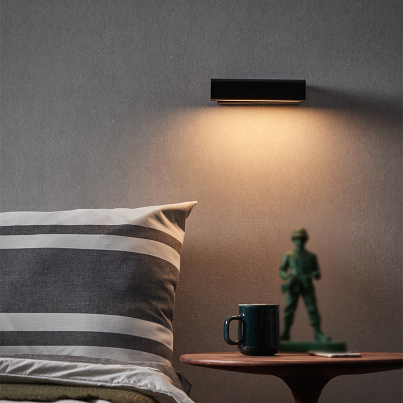 Modern Simple Wall Light Rectangle Shape Rotatable Wall Lamp for Living Room