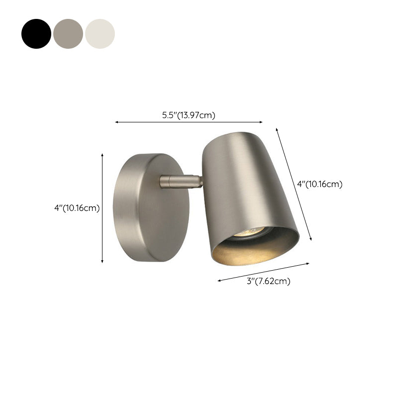 Modern Simple Wall Light Cylinder Shape Rotatable Wall Lamp for Living Room