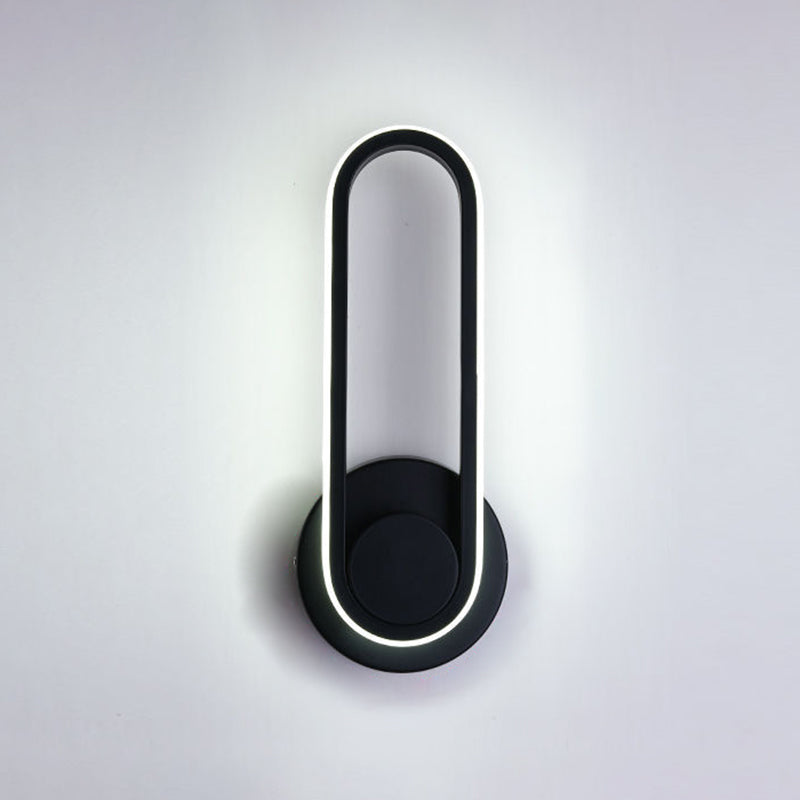 Rotatable Wall Lamp Modern LED Wall Mount Lamp with Plastic Shade for Bedroom