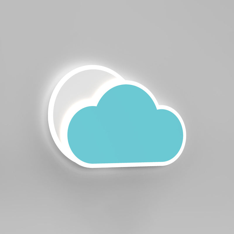 Modern LED Wall Lamp Children Wall Mount Lamp with Acrylic Shade for Bedroom