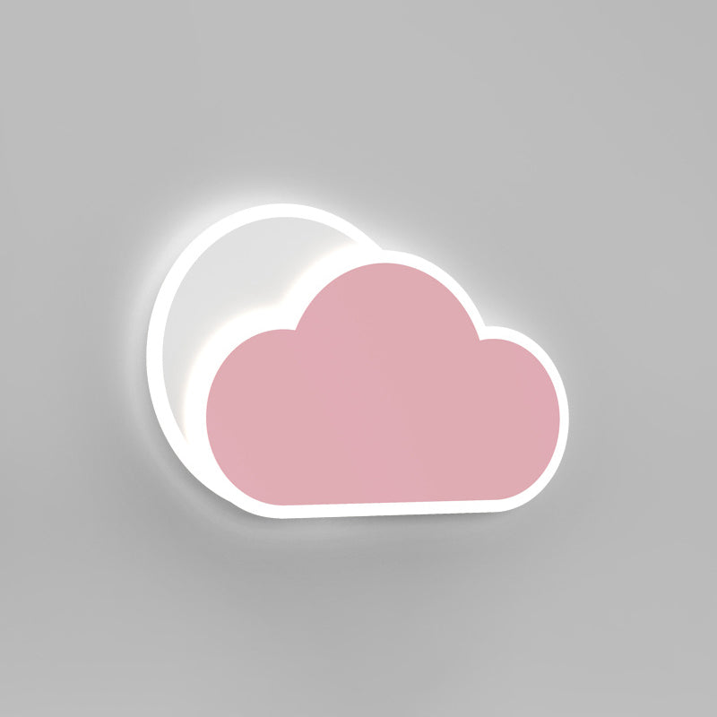 Modern LED Wall Lamp Children Wall Mount Lamp with Acrylic Shade for Bedroom