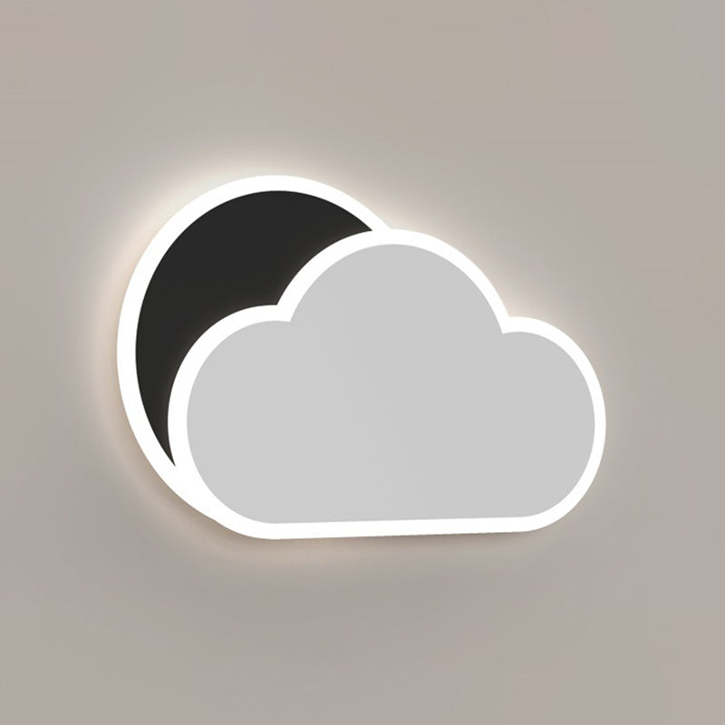 Modern LED Wall Lamp Children Wall Mount Lamp with Acrylic Shade for Bedroom