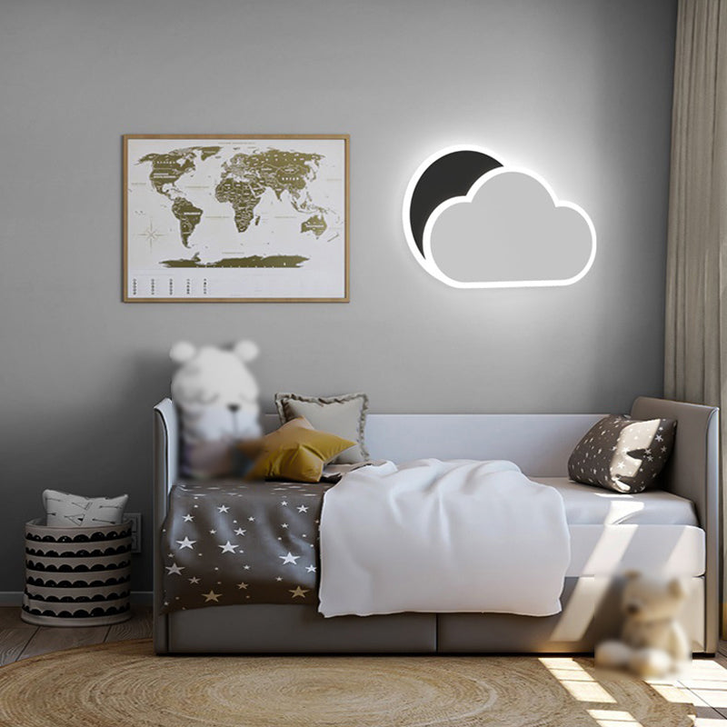 Modern LED Wall Lamp Children Wall Mount Lamp with Acrylic Shade for Bedroom