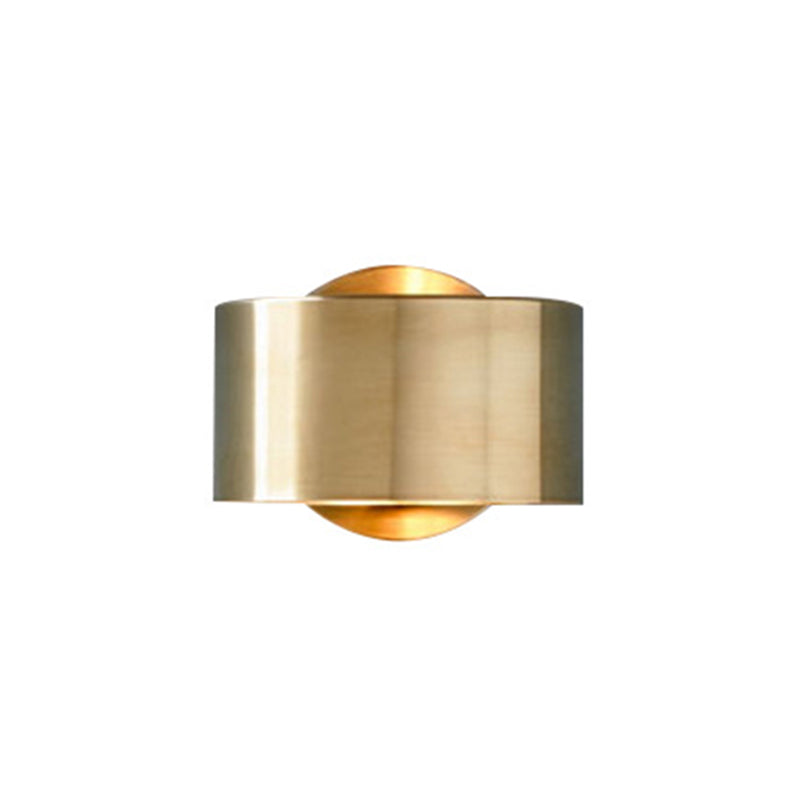 Gold Wall Lamp 1-Light Wall Mount Lamp with Metal Shade for Bedroom