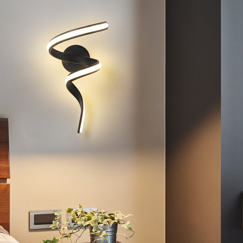 Strip Shape Wall Lamp Modern Wall Mount Lamp with Silica Gel Shade for Bedroom