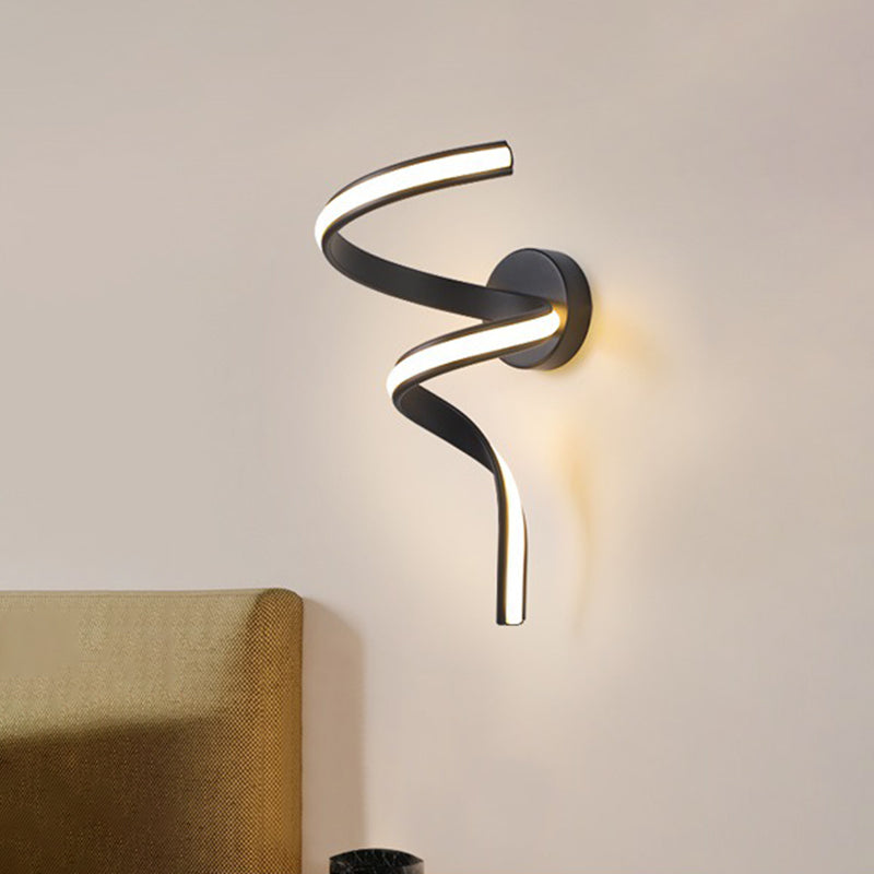 Strip Shape Wall Lamp Modern Wall Mount Lamp with Silica Gel Shade for Bedroom