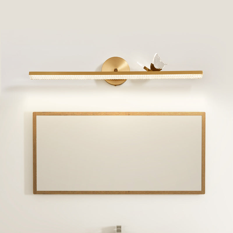 Nordic Style Vanity Light Strip Shape Vanity Lamp with Acrylic Shade for Shower Room