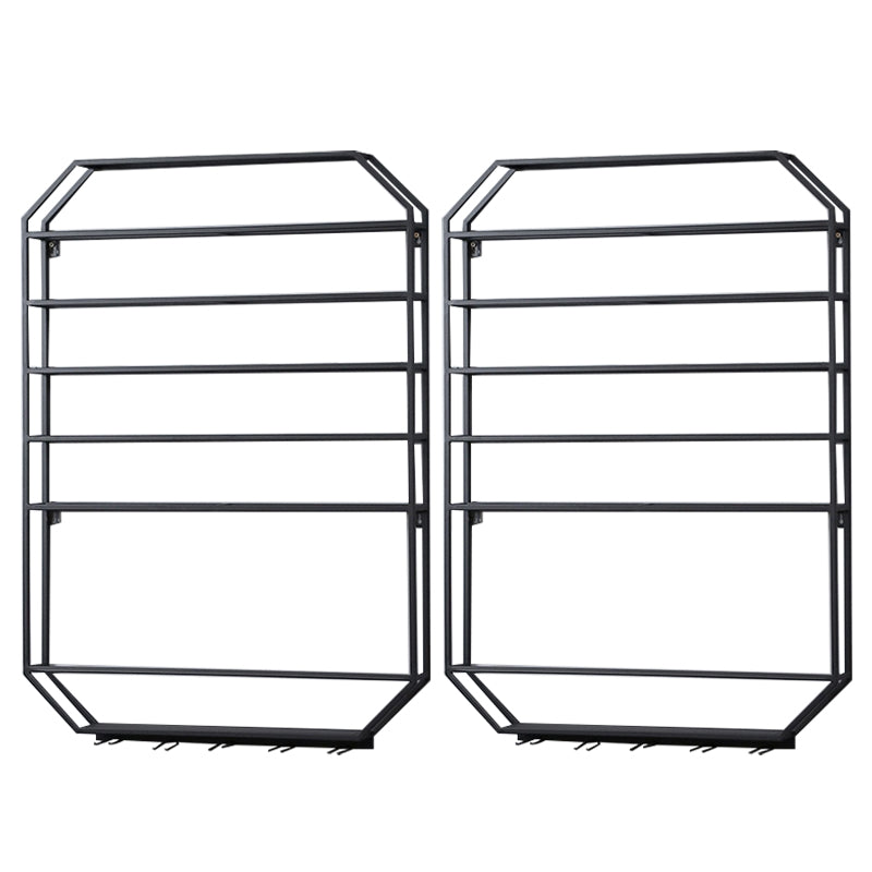 Metal Wall Mounted Wine Rack 27.5"L x 39"H Wine Stemware Holder