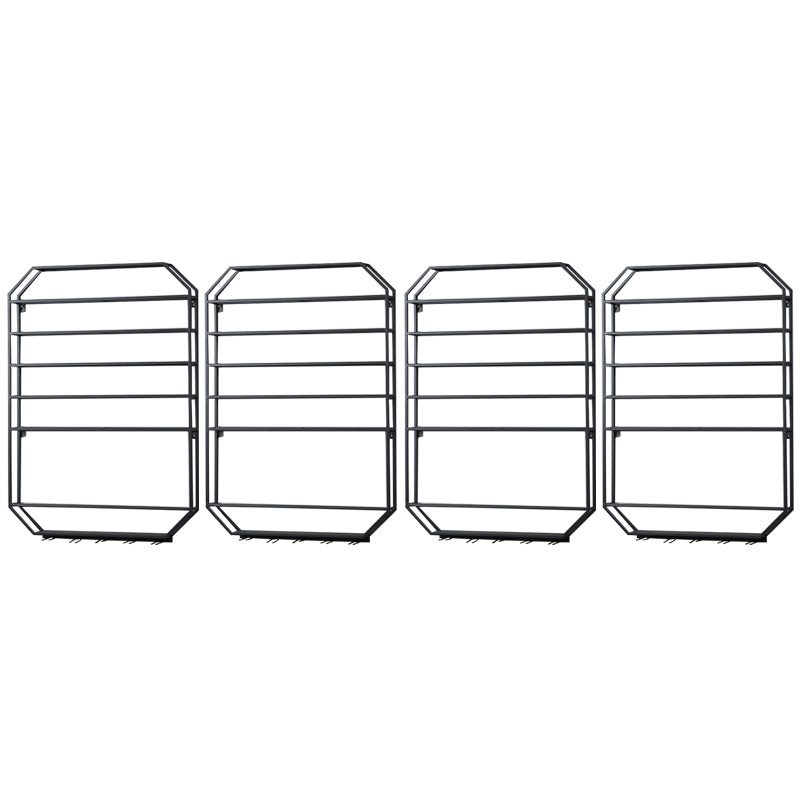 Metal Wall Mounted Wine Rack 27.5"L x 39"H Wine Stemware Holder