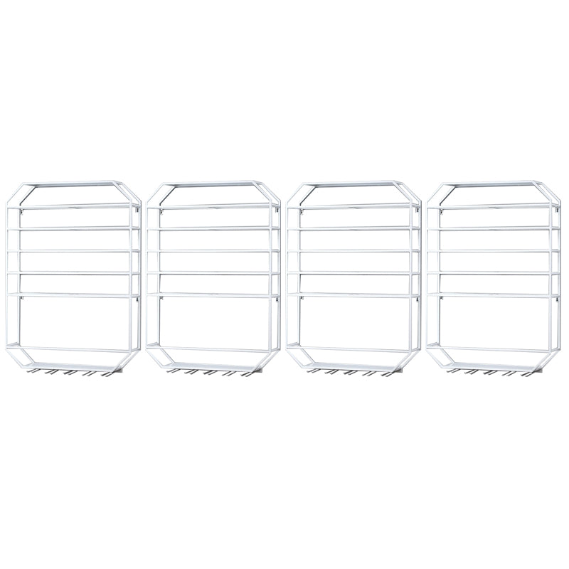 Metal Wall Mounted Wine Rack 27.5"L x 39"H Wine Stemware Holder