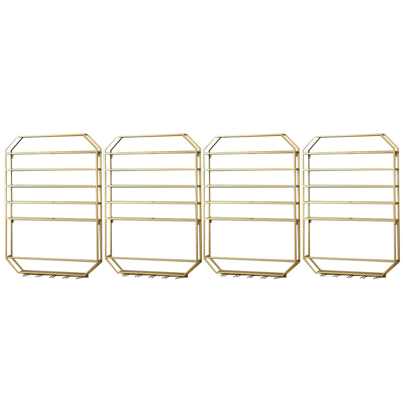 Metal Wall Mounted Wine Rack 27.5"L x 39"H Wine Stemware Holder