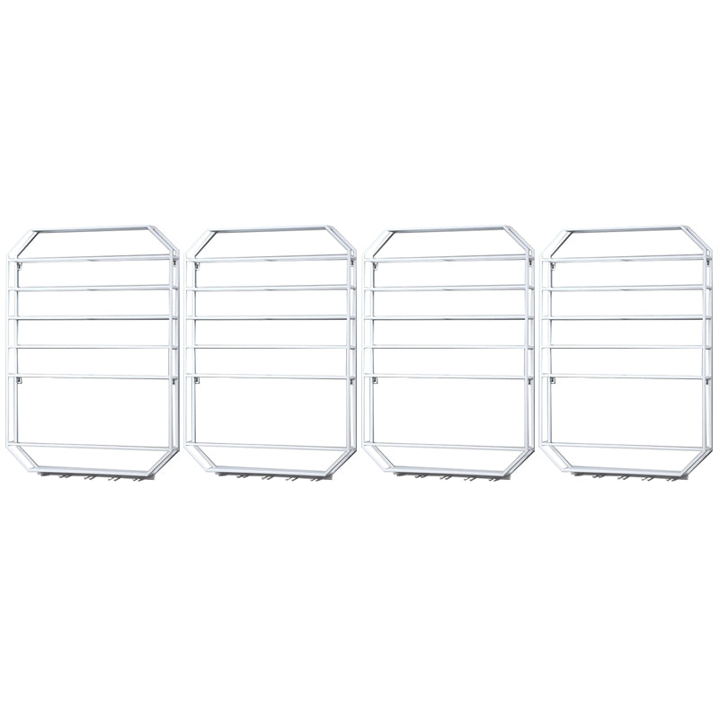 Metal Wall Mounted Wine Rack 27.5"L x 39"H Wine Stemware Holder