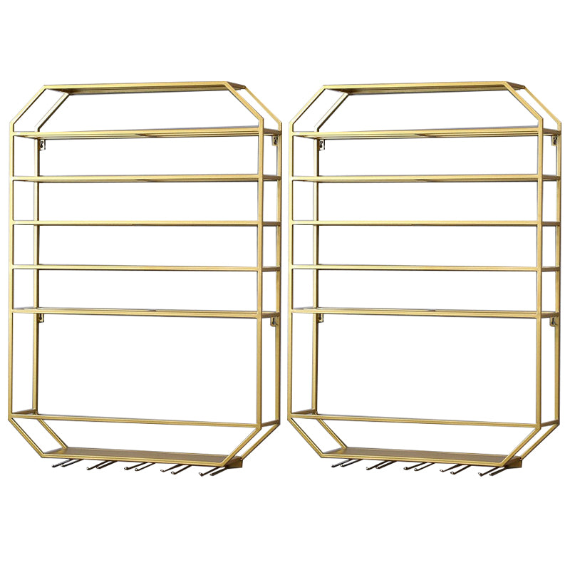 Metal Wall Mounted Wine Rack 27.5"L x 39"H Wine Stemware Holder