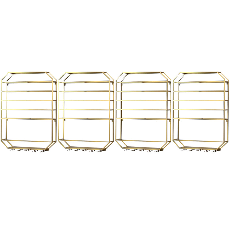 Metal Wall Mounted Wine Rack 27.5"L x 39"H Wine Stemware Holder