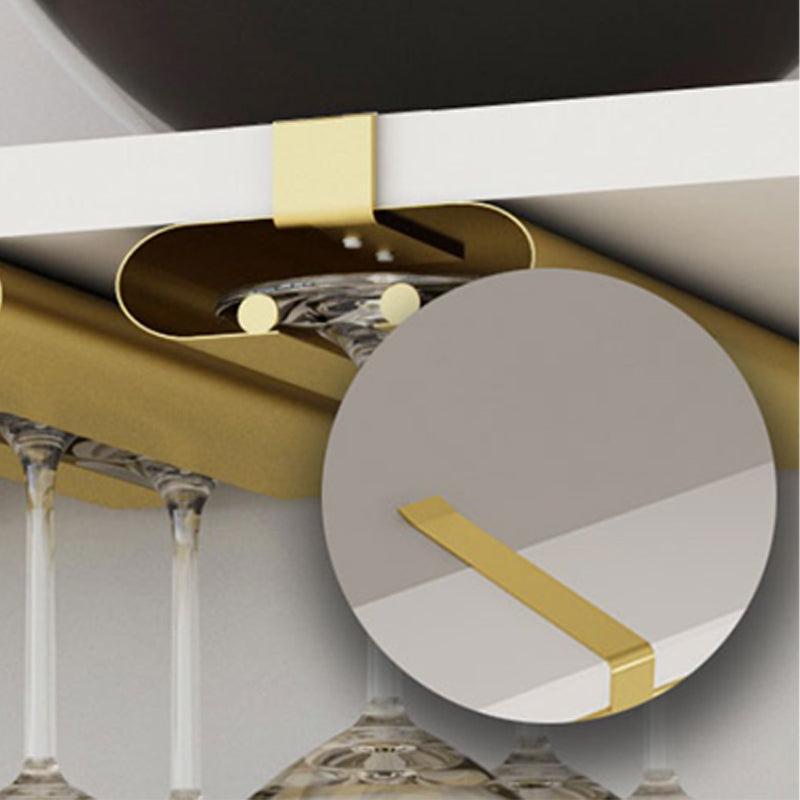 Industrial Hanging Wine Rack Metal Wine Glass Stemware Rack Holder