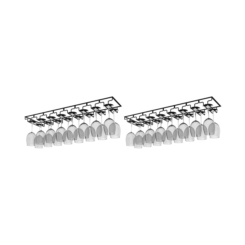 Modern Hanging Wine Glass Rack Metal Glass & Stemware Holder