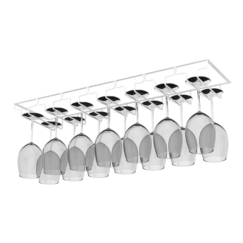 Modern Hanging Wine Glass Rack Metal Glass & Stemware Holder