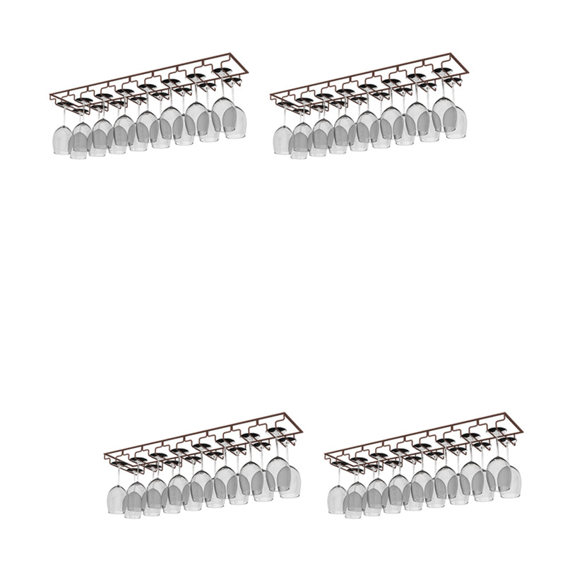 Modern Hanging Wine Glass Rack Metal Glass & Stemware Holder