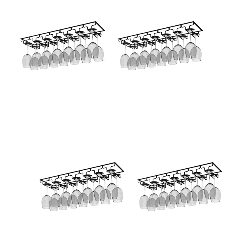 Modern Hanging Wine Glass Rack Metal Glass & Stemware Holder