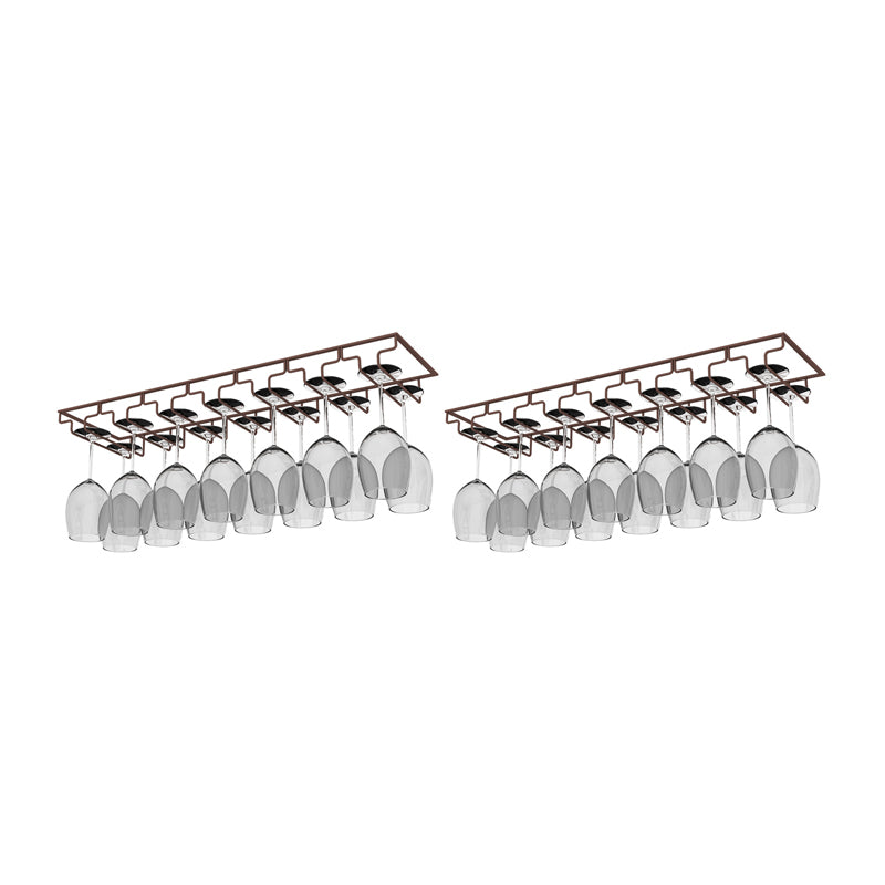 Modern Hanging Wine Glass Rack Metal Glass & Stemware Holder