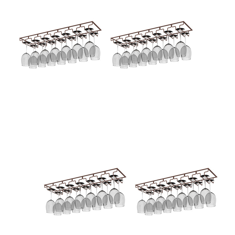 Modern Hanging Wine Glass Rack Metal Glass & Stemware Holder