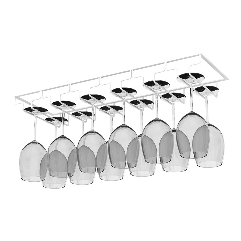Modern Hanging Wine Glass Rack Metal Glass & Stemware Holder
