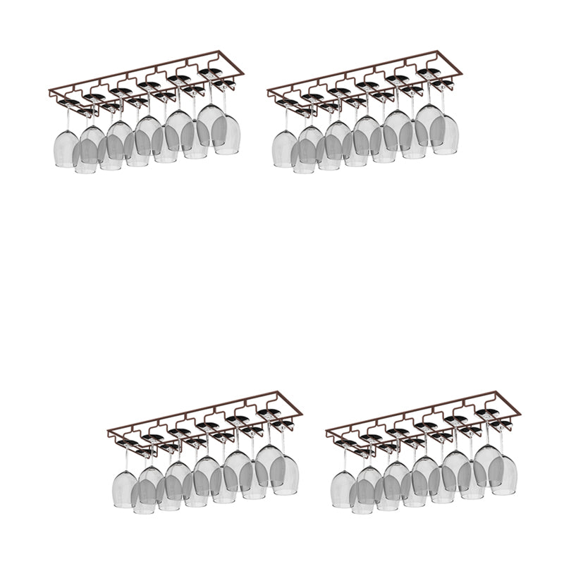 Modern Hanging Wine Glass Rack Metal Glass & Stemware Holder