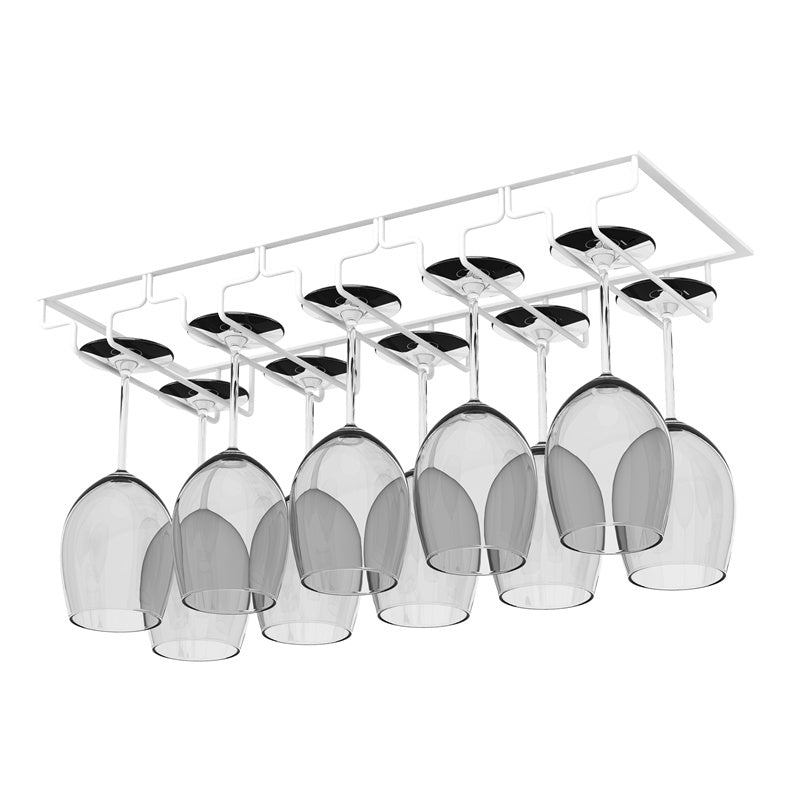 Modern Hanging Wine Glass Rack Metal Glass & Stemware Holder