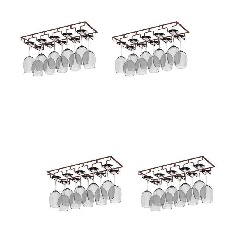 Modern Hanging Wine Glass Rack Metal Glass & Stemware Holder