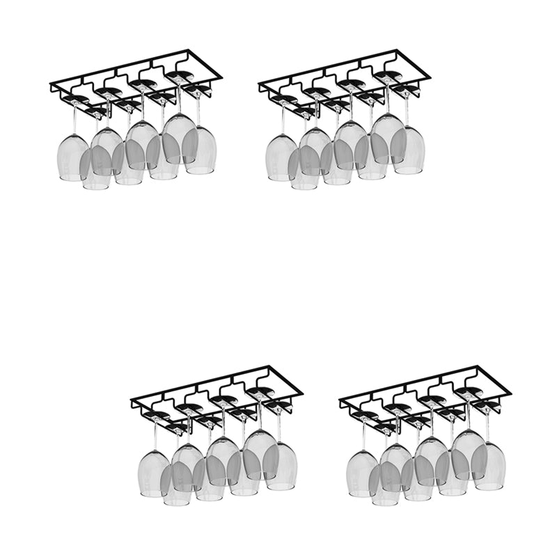 Modern Hanging Wine Glass Rack Metal Glass & Stemware Holder