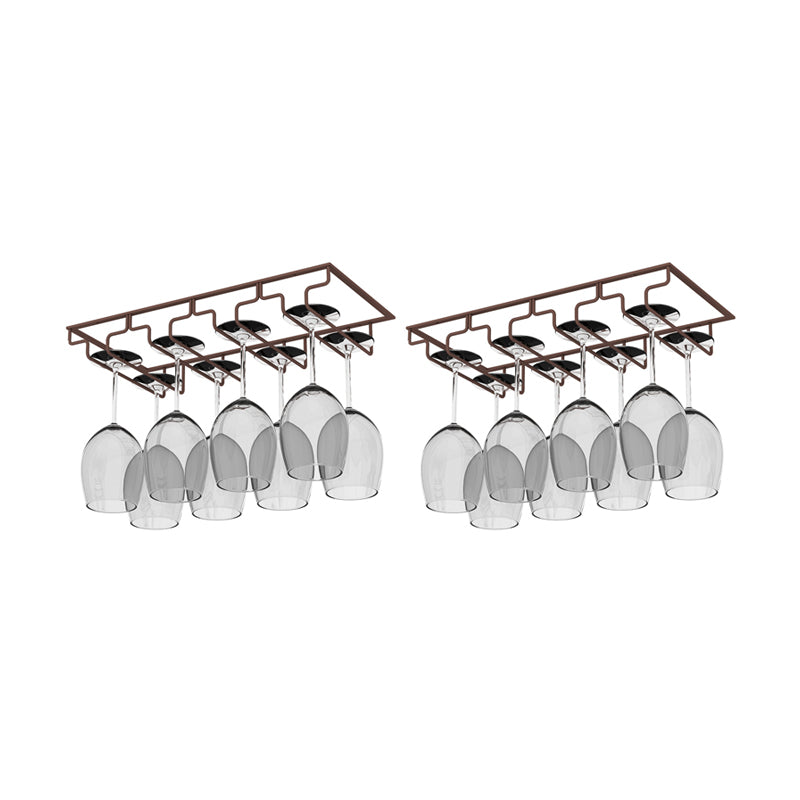 Modern Hanging Wine Glass Rack Metal Glass & Stemware Holder