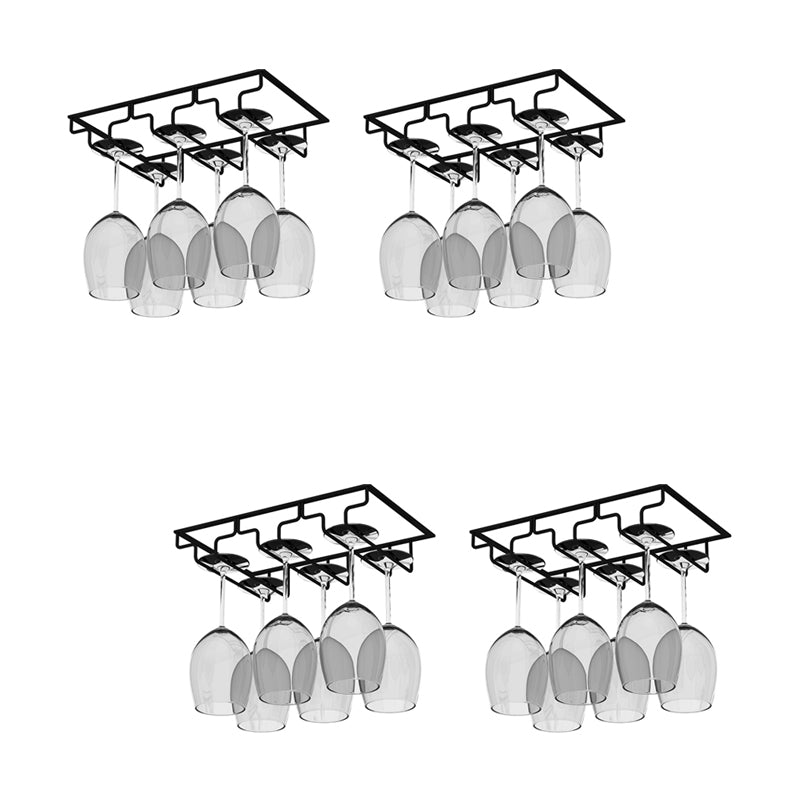 Modern Hanging Wine Glass Rack Metal Glass & Stemware Holder