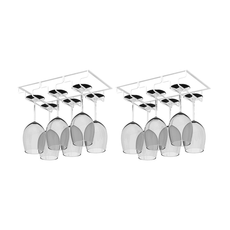 Modern Hanging Wine Glass Rack Metal Glass & Stemware Holder