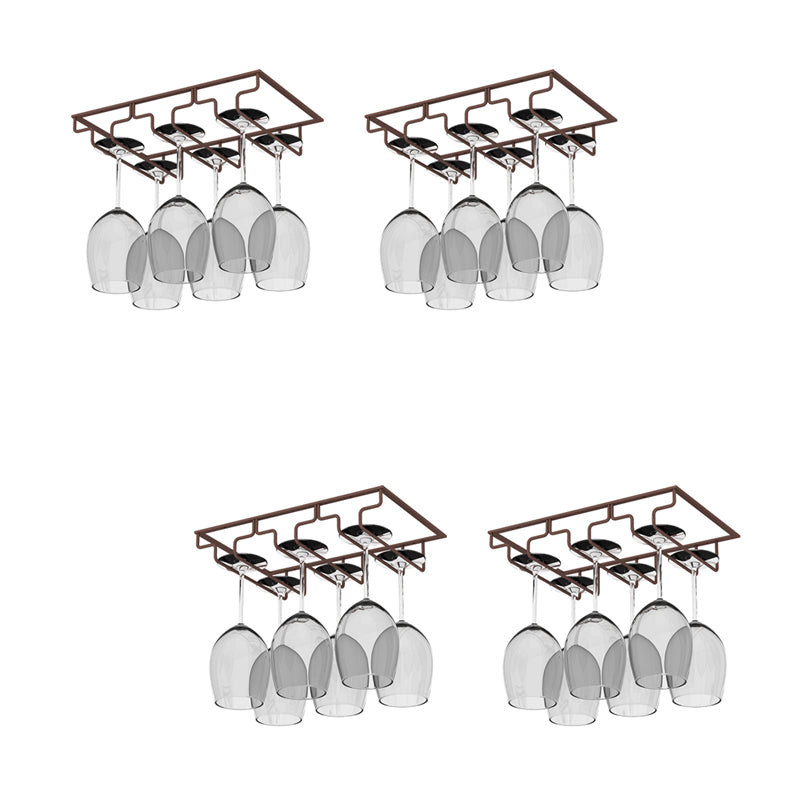 Modern Hanging Wine Glass Rack Metal Glass & Stemware Holder