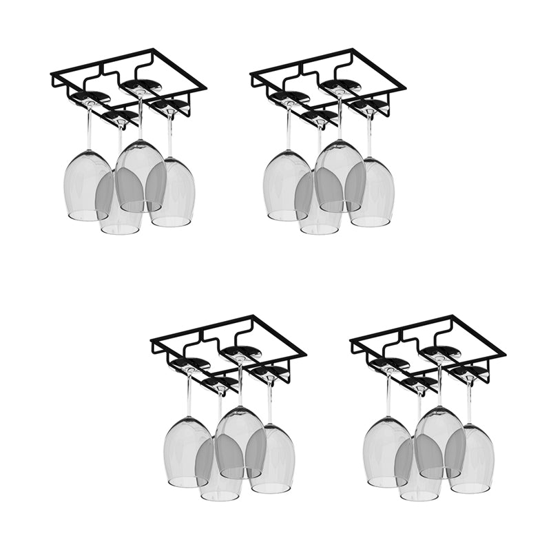 Modern Hanging Wine Glass Rack Metal Glass & Stemware Holder