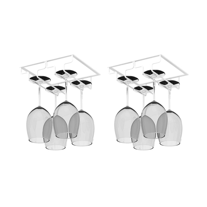 Modern Hanging Wine Glass Rack Metal Glass & Stemware Holder