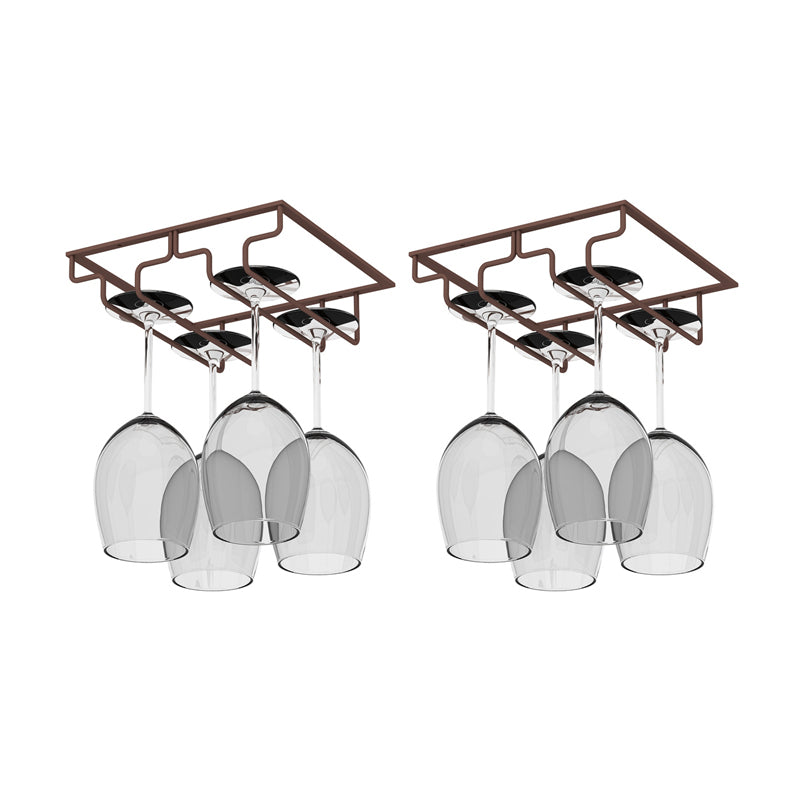 Modern Hanging Wine Glass Rack Metal Glass & Stemware Holder