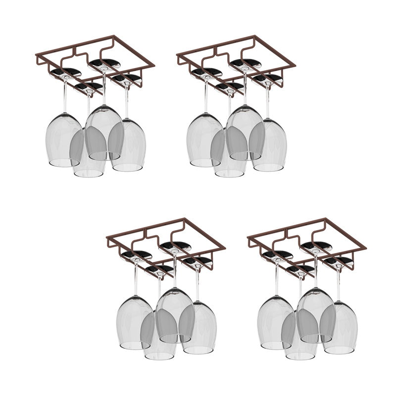 Modern Hanging Wine Glass Rack Metal Glass & Stemware Holder