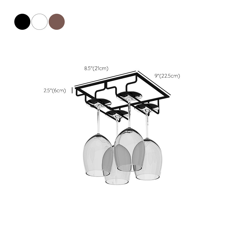 Modern Hanging Wine Glass Rack Metal Glass & Stemware Holder