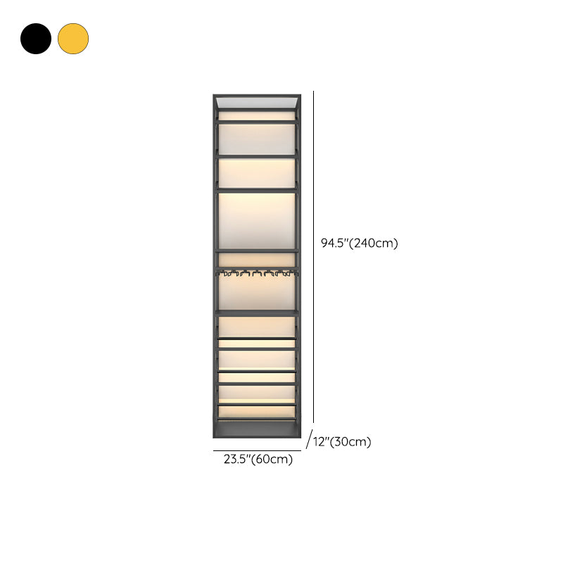 Freestanding Wine Bottle & Glass Rack Contemporary Metal Wine Rack Kit