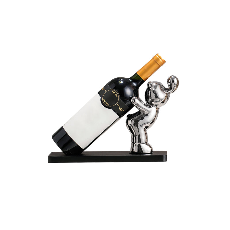 Modern Wine Bottle Rack Metal Tabletop Kitchen Bottle Holder