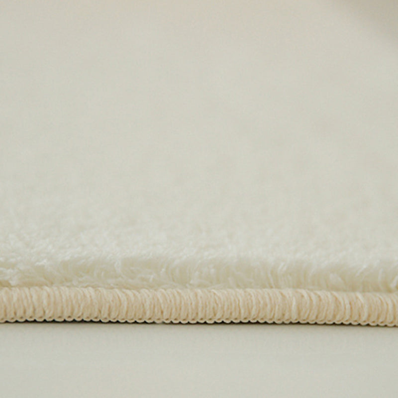 Beige Modern Carpet Polyester Color Lump Area Carpet Washable Carpet for Drawing Room