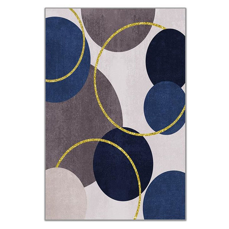 Light Brown Graphic Rug Polyester Modern Rug Washable Rug for Drawing Room