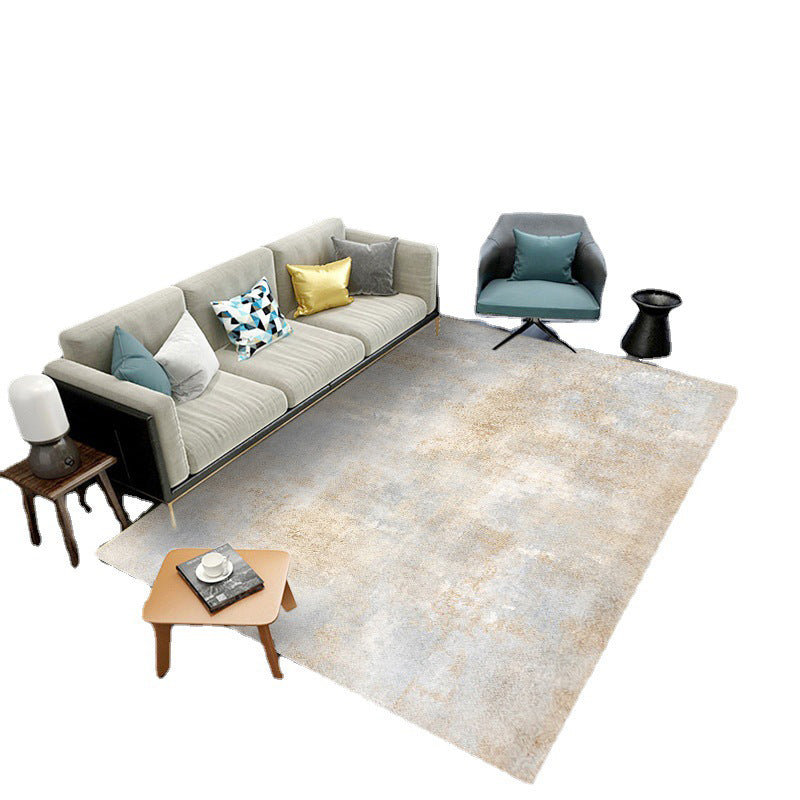 Modern Graphic Rug Polyester Beige Rug Washable Rug for Drawing Room
