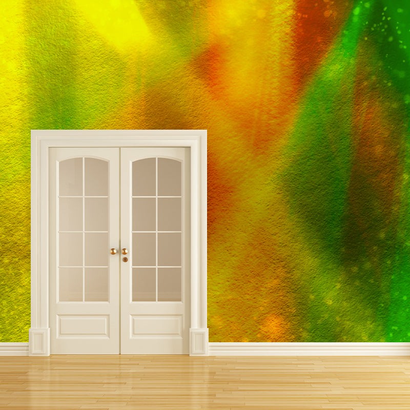 Color Art Resistant Mural Wallpaper Environment Friendly Sleeping Room Wall Mural