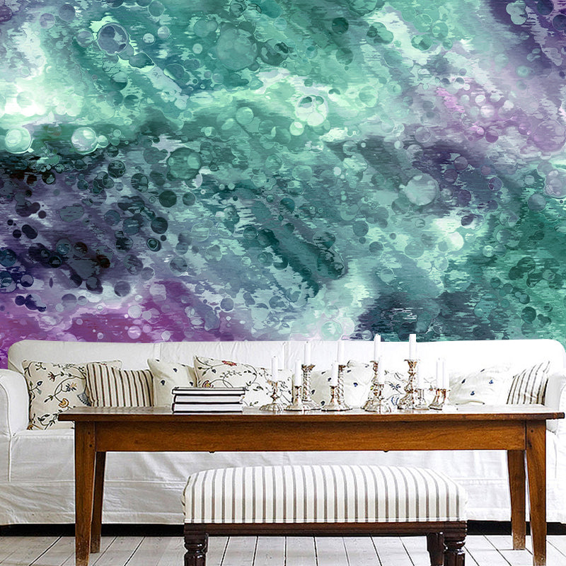 Color Art Resistant Mural Wallpaper Environment Friendly Sleeping Room Wall Mural