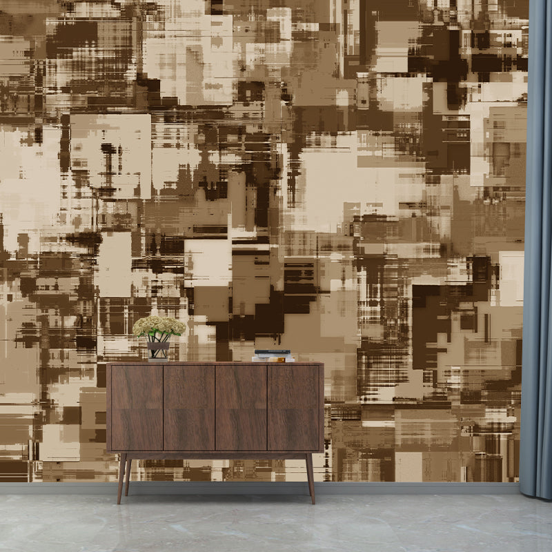 Modern Illustration Mural Wallpaper Abstract Style Environment Friendly Bedroom Wall Mural