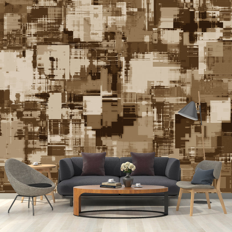 Modern Illustration Mural Wallpaper Abstract Style Environment Friendly Bedroom Wall Mural