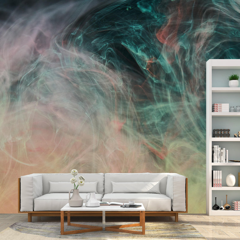 Modern Illustration Mural Wallpaper Abstract Style Environment Friendly Bedroom Wall Mural
